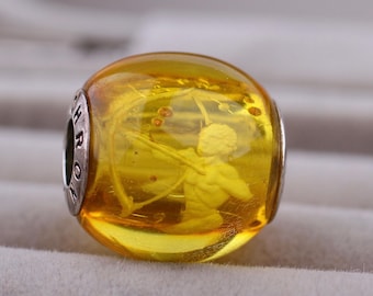 Sagittarius Amber Charm by Chronicles, Zodiac Sign Jewelry, Unique natural shade amber charm with organic inclusions, Unique gift for her