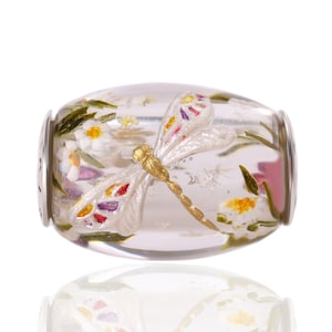 Charm “Golden Dragonfly” by Chronicles, Charm for Bracelets, Jewelry for Women, Unique gift for Her, Fits Pandora/Trollbeads