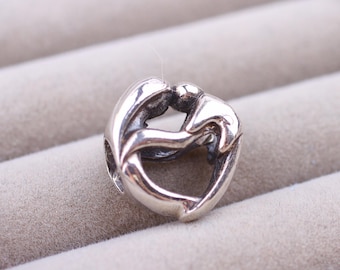Sterling Silver Charm by Chronicles, Unique Hand Made Jewelry, Fits Bracelets and Bangles, Unique Gift for Her