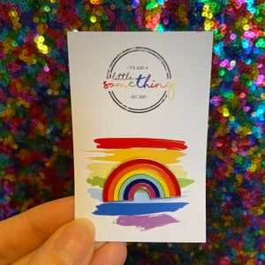 Rainbow pin badge image 2