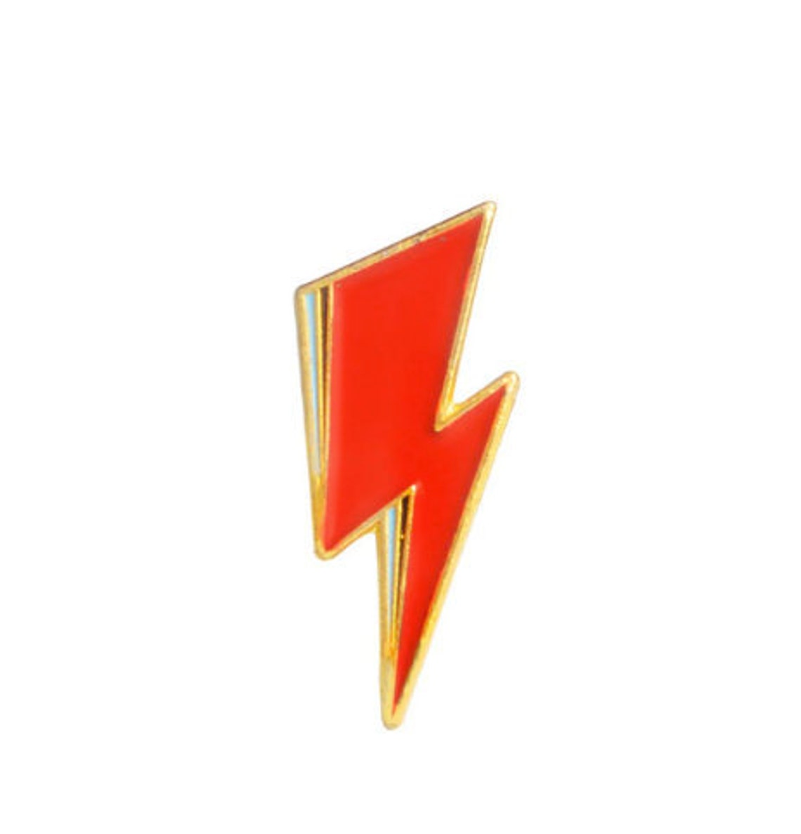 Lightning Bolt Pin Badge Etsy