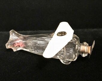 Glass Airplane Candy Container