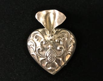 Sterling Silver Flower Boutonniere Brooch