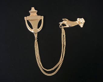 Gold Plated Sweater Brooch