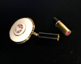 Lipstick & Mirror Open Compact