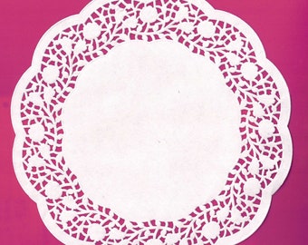 Paper Doilies 21 cm (8.2 inch) 10 pack - White