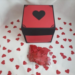 Red & Black 'I Heart You' Exploding Gift Box Explosion Gift Box ...