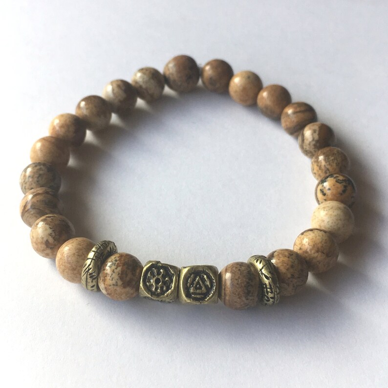 Men's Bead Bracelet Crystal Bracelet Natural Stone Etsy UK