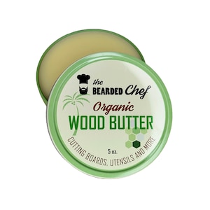 Organic Wood Butter: Butcher Block & Cutting Board Conditioner