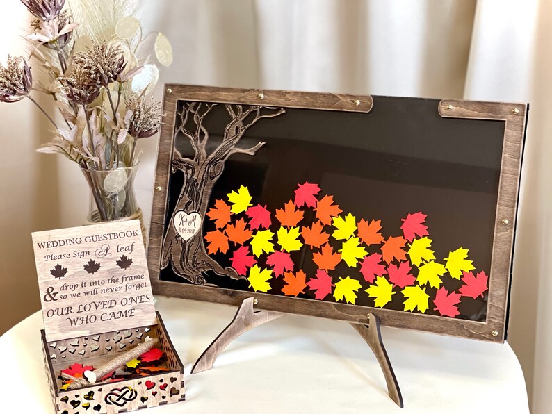 Fall Wedding Guest Book Alternative Alternative Autumn Etsy