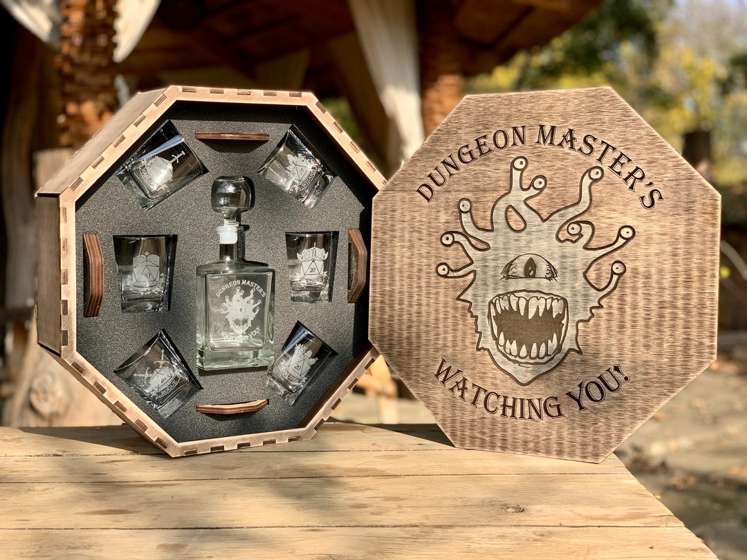 Dungeon and Dragons Whiskey Set / Dnd Gift for Boyfriend / - Etsy