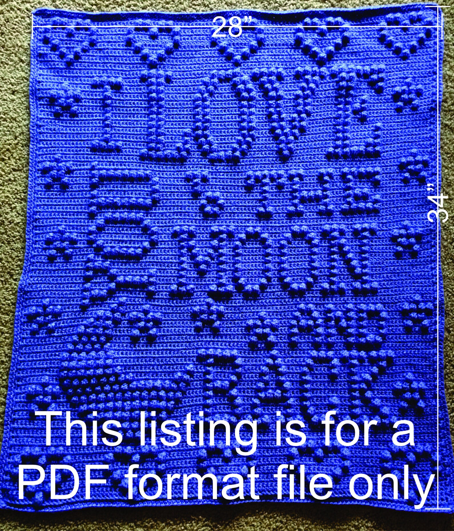 I Love You to the Moon and Back Crochet Baby Blanket Pattern Etsy