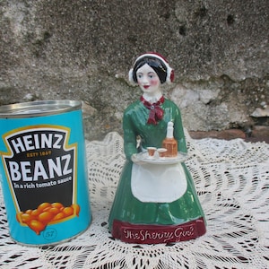 Stunning Rare Burleigh Ware &quot;The Sherry Girl&quot; Figurine.  Ceramic, Hand Painted, English.