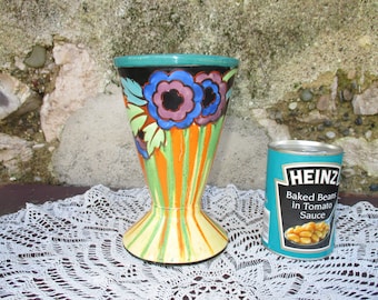 Stunning T.F.& Sons Ltd. Art Deco Tall Vase.  &quot;Rain Bow Phoenix&quot; Bright Colours. Tiny Paint Loss.  Ceramic, Hand Painted.  English 1930s