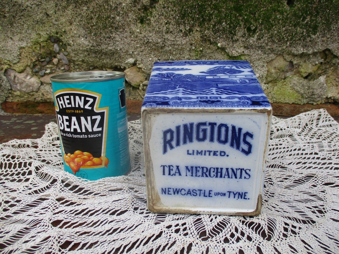 Ringtons of Newcastle Upon Tyne Tea Caddy. No Top, Small Chip at Base