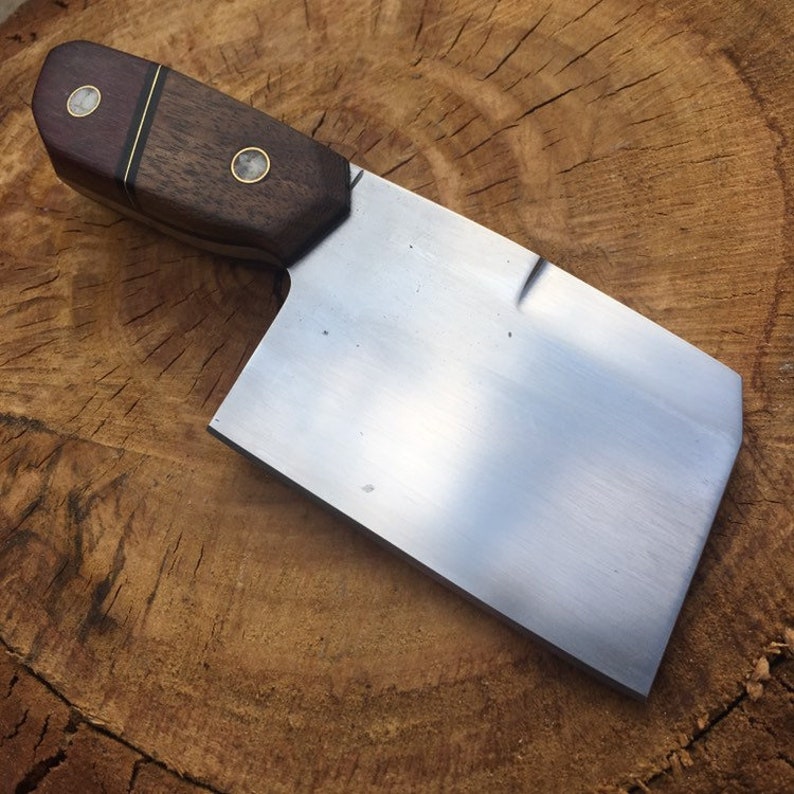 Handmade MiniCleaver Fixed Blade EDC Cleaver Knife w Kordivan Etsy