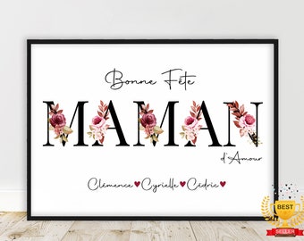 Mother's Day gift / Special Offer / Personalized text poster, Happy Mother's Day, gift at a low price