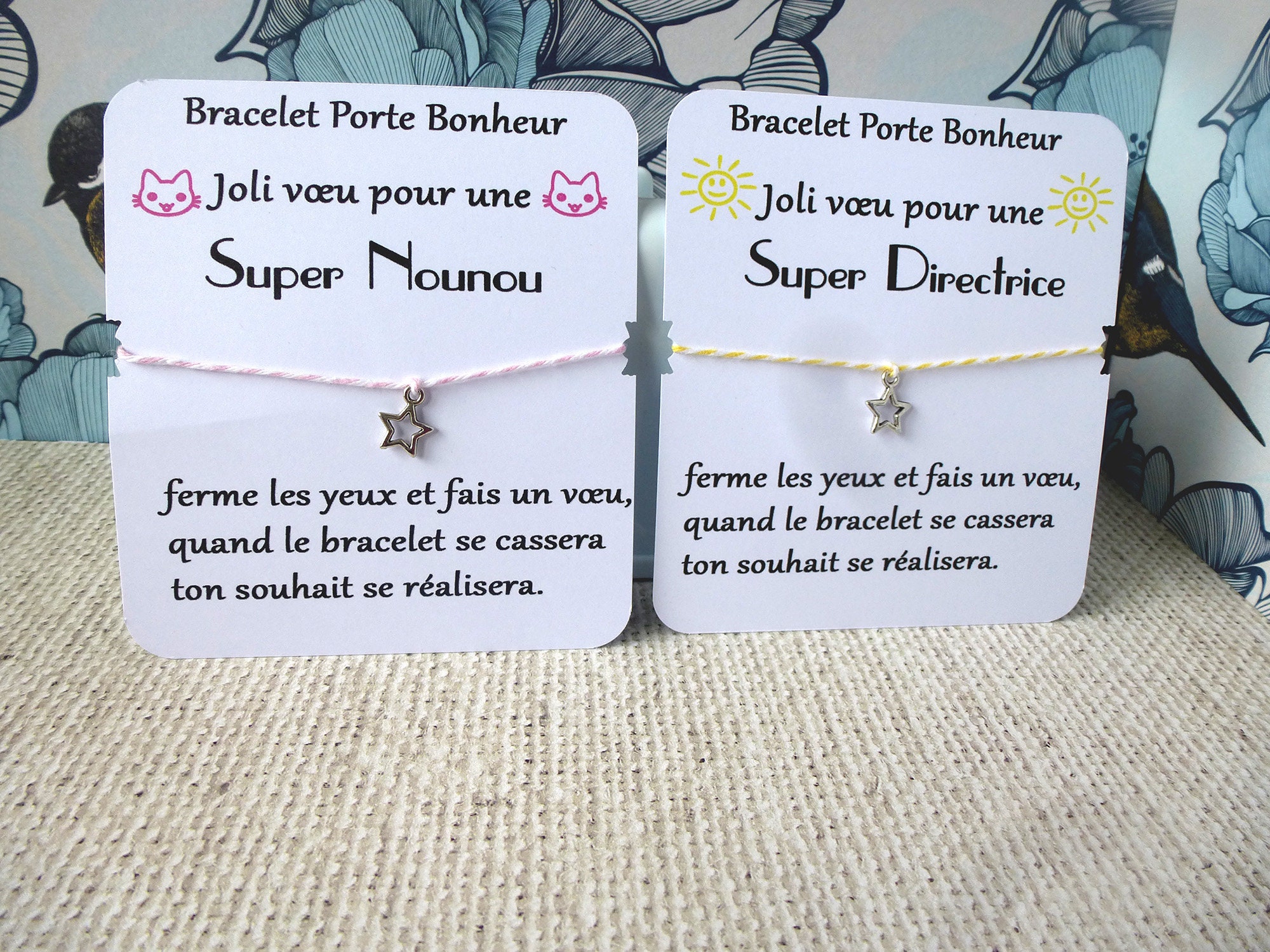 Nanny gift, director, recipient of your choice, greeting bracelet and…