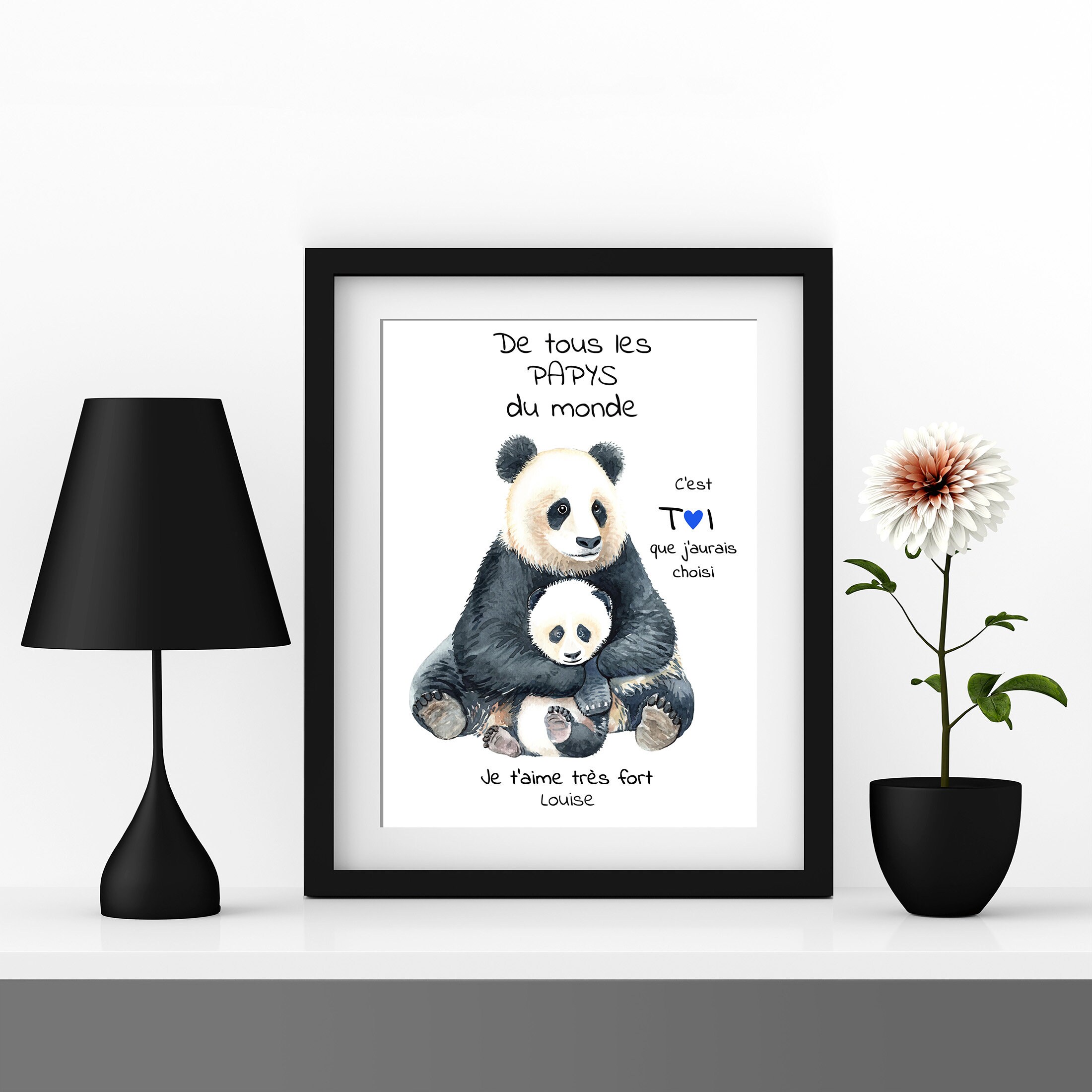 Affiche Papy Personnalisable, Affiche et Enfant, Idée Cadeau Fêtes Des Grands Pères, Anniversaire, N