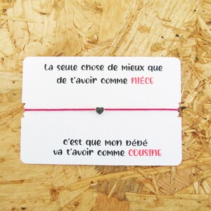 Gift Future Cousin Customizable Pregnancy Ad Bracelet And Etsy Ireland