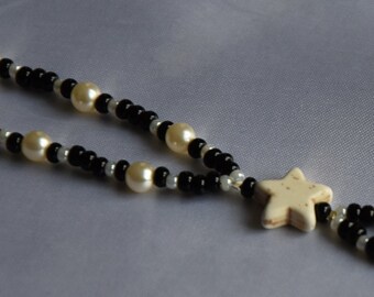 Lizard beaded necklace
