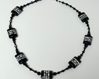 Chunky Bead Black Necklace
