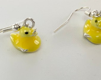 Little Yellow Duck Charm Earrings