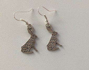 Rabbit Charm Dangle Earrings