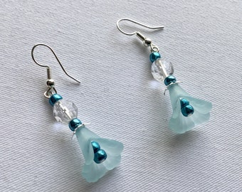 Pretty blue dangly earrings