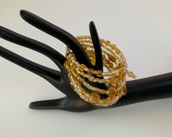Gold Bead Memory Bracelet