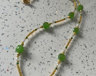 Pretty Green Beadeid Necklace