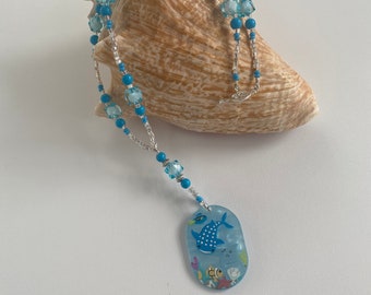 Pretty Nemo and Sea Creature Themed Pendant Necklace