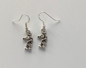 Teddy Bear Charm Earrings