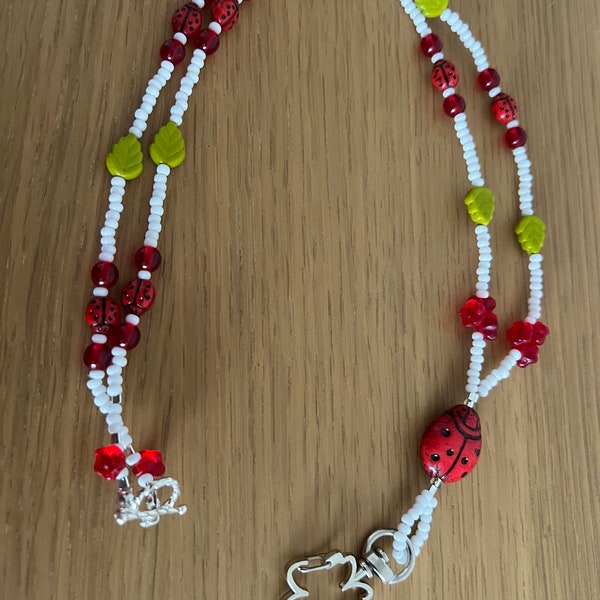 Ladybird Bead Lanyard