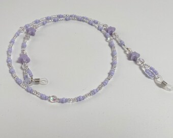 Purple Star Bead Glasses Chain