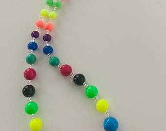 Bright Colourful Beaded Necklace