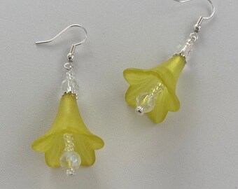 Yellow Flower Earrings