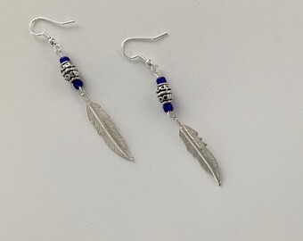 Feather Charm Earrings