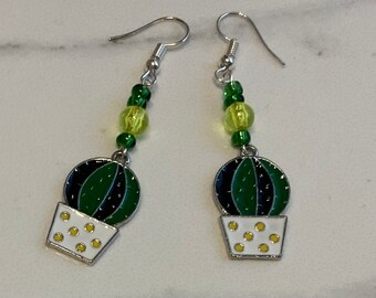 Cactus Dangly Earrings