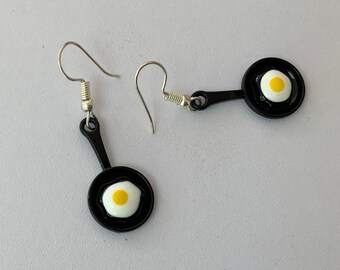 Frying Eggs Dangly Earrings