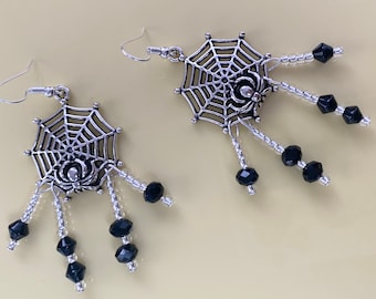 Dangly Cobweb Earrings