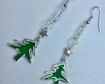 Christmas tree earrings