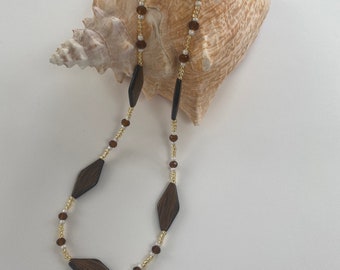 Brown Beaded Necklace