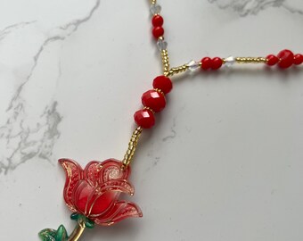 Rose Pendant Necklace