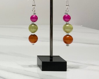 Bright Miracle Bead Dangle Earrings