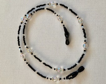 Black beaded spectacle/ glasses chain