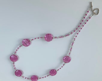 Long Pink Necklace