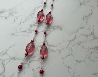 Chunky Bead Long Necklace