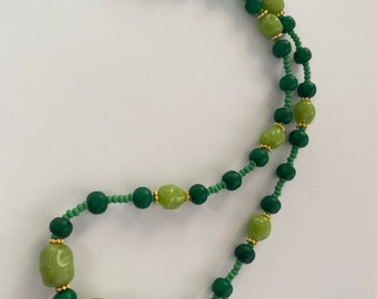 Green Beaded Necklace