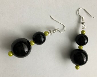 Black Dangly Earrings